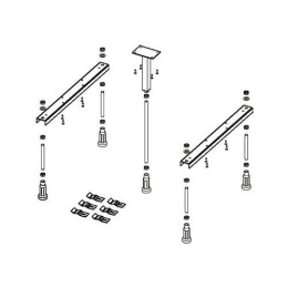 Ножки для душевого поддона Riho Basel 402, 412 - 5 опор POOTSET62