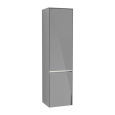 Villeroy Boch Collaro C034L0FP Шкаф пенал для ванной комнаты, петли слева (Glossy Grey)