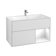 Villeroy Boch Finion F040GFMT Тумба под раковину 996х498 мм (glossy white/white matt)