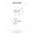 Migliore Vivaldi 19541 Смеситель для душ.колонны, внешний, M3/4", с изливом, хром