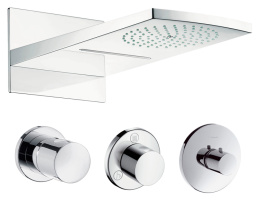 Комплект Hansgrohe Raindance Rainfall AIR 28433000, 445х214 мм, 2 режима струи