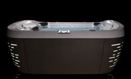 JACUZZI SPA J585 Минибассейн 231х231х92 см,обшивка Curvalux Silver ,, система подсв. Pro Edge, водоп