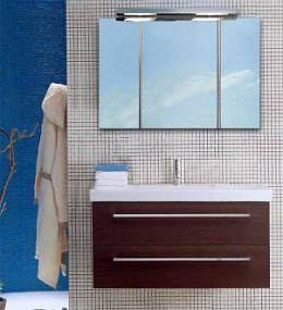 Тумба с двойной раковиной Berloni Bagno Squared SQ BS11 405