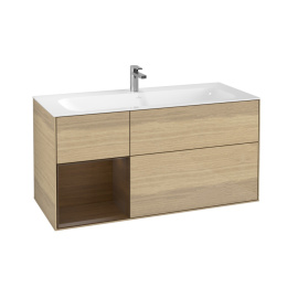 Villeroy Boch Finion F060GNPC Тумба под раковину 1196х498 мм (walnut veneer/oak veneer)