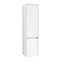 Villeroy Boch Collaro C03300DH Шкаф пенал для ванной комнаты, петли слева (Glossy White)