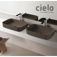 Ceramica CIELO Shui Comfort SHCOLAR60CA - Раковина накладная на столешницу 60*40 см (Cacao)