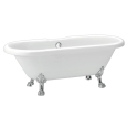 Акриловая ванна BelBagno BB21-CRM, 180 х 85 см, слив-перелив и ножки хром