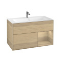 Villeroy Boch Finion G040PCPC Тумба под раковину 996х498 мм (oak veneer/oak veneer)