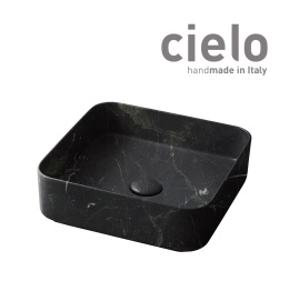 Ceramica CIELO Shui Comfort SHCOLAQ40 NM - Раковина накладная на столешницу 40 * 40 см (Nero Marquin