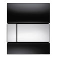TECEsquare Urinal Панель смыва, стекло черное, клавиша хром глянцевый