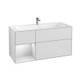 Villeroy Boch Finion F060GFGF Тумба под раковину 1196х498 мм (glossy white/glossy white)