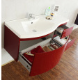 Тумба под раковину BelBagno Prospero BB1200DC/RL, цвет Rosso Lucido