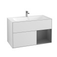 Villeroy Boch Finion F040GKMT Тумба под раковину 996х498 мм (anthracite matt/white matt)