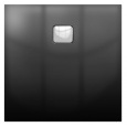 Душевой поддон Riho Basel 412 90x90 черный матовый, накладка хром DC221700000000S