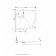 Душевой поддон RGW Stone Tray 16153099-01K полукруглый