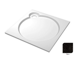 Поддон душевой Cezares Tray TRAY-S-A-80-56-NR, 80 х 80 см, черный, из искусственного камня