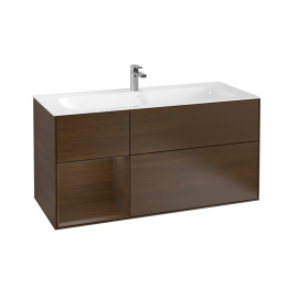 Villeroy Boch Finion F060GNGN Тумба под раковину 1196х498 мм (walnut veneer/walnut veneer)