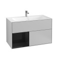 Villeroy Boch Finion G030PHGJ Тумба под раковину 996х498 мм (glossy black/light grey matt)