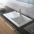 Мойка для кухни 86*51 см Duravit Cassia 7513860000  (белый)