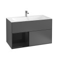 Villeroy Boch Finion G030PHGK Тумба под раковину 996х498 мм (glossy black/anthracite matt)