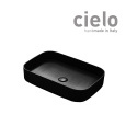 Ceramica CIELO Shui Comfort SHCOLAR60N - Раковина накладная на столешницу 60*40 см (чёрная глянцевая