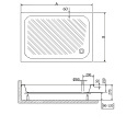 Душевой поддон RGW Acryl 16180282-51-A прямоугольный