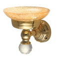 Migliore Cristalia 16822 Mыльница настенная, стекло золото SWAROVSKI