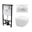 Инсталляция Alcaplast с унитазом Duravit Starck 3 SET 3 v 1 AM101/1120+M71 /2227090000/0063890000, б