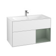 Villeroy Boch Finion G040GMGF Тумба под раковину 996х498 мм (olive matt/glossy white)