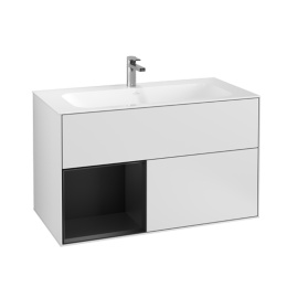 Villeroy Boch Finion F030PDMT Тумба под раковину 996х498 мм (black matt/white matt)