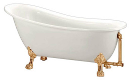 Акриловая ванна 170x76 BelBagno (BB06-1700-ORO), овальная