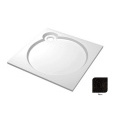 Поддон душевой Cezares Tray TRAY-S-A-80-56-NR, 80 х 80 см, черный, из искусственного камня