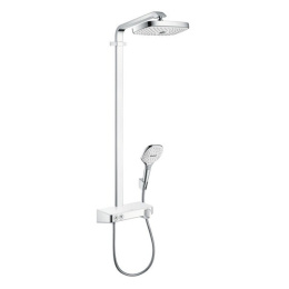 Душевая стойка Hansgrohe Raindance Select E (27283400) хром/белый