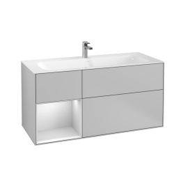 Villeroy Boch Finion F060MTGJ Тумба под раковину 1196х498 мм (white matt/light grey matt)