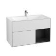 Villeroy Boch Finion F040PDMT Тумба под раковину 996х498 мм (black matt/white matt)