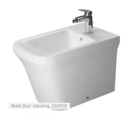 Биде напольное Duravit P3 Comforts 2269100000, белый