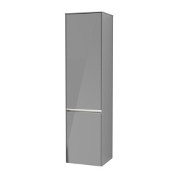 Villeroy Boch Collaro C033L1FP Шкаф пенал для ванной комнаты, петли справа (Glossy Grey)