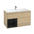 Villeroy Boch Finion G030PHPC Тумба под раковину 996х498 мм (glossy black/oak veneer)