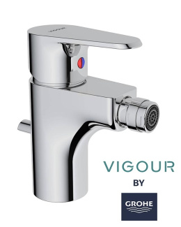 Смеситель для биде Grohe Vigour 75147826, с донным клапаном, хром