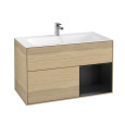 Villeroy Boch Finion G040PDPC Тумба под раковину 996х498 мм (black matt/oak veneer)