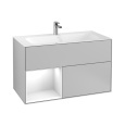 Villeroy Boch Finion F030MTGJ Тумба под раковину 996х498 мм (white matt/light grey matt)