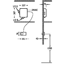 Встроенный электронный термостат (2 канала) Tres Shower technology 09288299