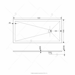 Душевой поддон RGW Stone Tray 16152012-01 прямоугольный