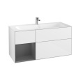 Villeroy Boch Finion F060GKGF Тумба под раковину 1196х498 мм (anthracite matt/glossy white)