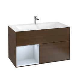 Villeroy Boch Finion G030HAGN Тумба под раковину 996х498 мм (cloud matt/walnut veneer)