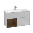 Villeroy Boch Finion G030GNGJ Тумба под раковину 996х498 мм (walnut veneer/light grey matt)