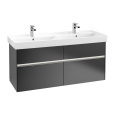 Villeroy Boch Collaro C013L0PD Тумба под раковину 1254х444 мм (Black Matt Lacquer)