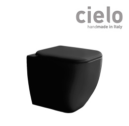 Ceramica CIELO Shui Comfort SHCOVAN - Унитаз напольный пристенный 55*38 см (чёрный глянцевый)