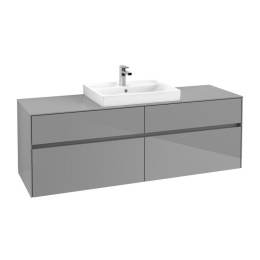 Villeroy Boch Collaro C02500FP Тумба под раковину 1600х500 мм (Glossy Grey)