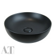 Раковина накладная AeT ELITE ROUND.D.45 см. цвет черный матовый L615T0R0V0105